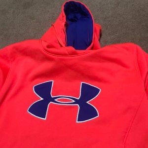 Like new pink under armor hoodie